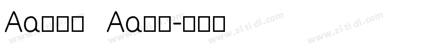 Aa金牛座   Aa字库字体转换